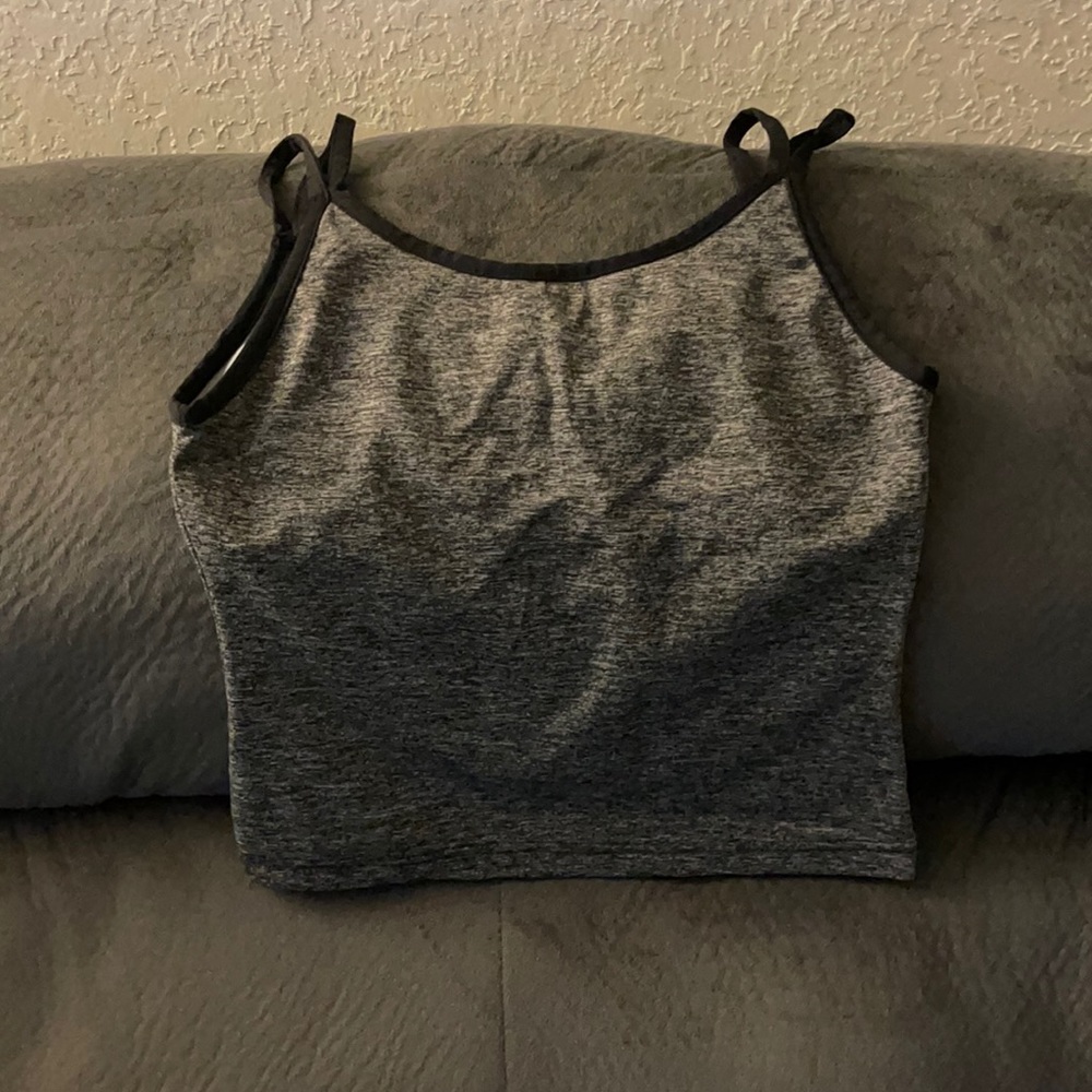 Gray work out tank